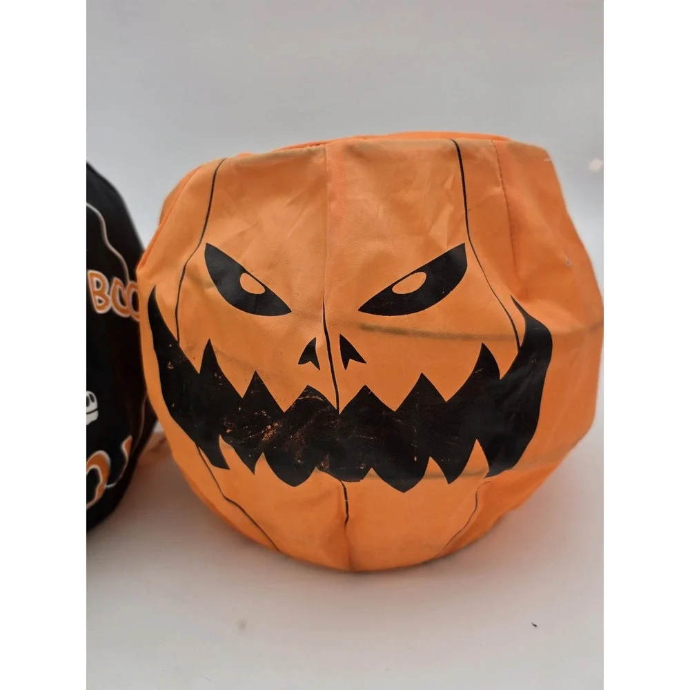 5pc Trick Or Treat Candy Bag Collapsible New Party Favor Tote